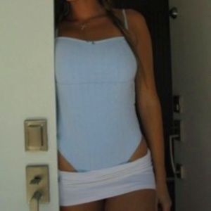 Frankies Bikinis x Gigi Hadid 23 Pointelle One Piece Swimsuit - Asher Blue - L